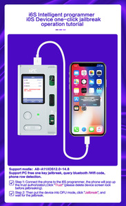 I2C i6S Intelligenter Programmierer für iPhone 6-14 PM Akku Original farbe True Tone Funktion Finger abdruck Punkt matrix Reparatur - Product Image 5