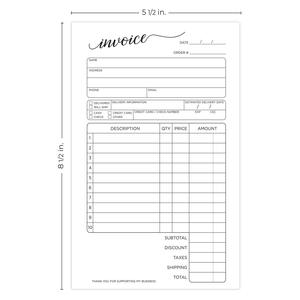工厂价格收据书定制与发票商业订单收据发票书免费设计 - Product Image 4
