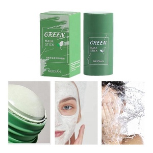 Yüz temiz maske YEŞİL ÇAY temizlik sopa maskesi 40 40g gözenekleri akne nemlendirici maske filmi derin siyah nokta Remover temizlik