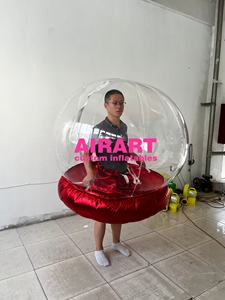 Xmas प्रदर्शन <span class=keywords><strong>inflatable</strong></span> बुलबुला पोशाक, अनुकूलित परेड इंफ्लेटेबल पारदर्शी गेंद सूट - Product Image 4