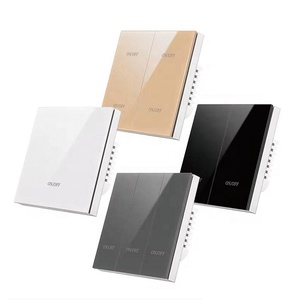 สวิตช์ปุ่มกระจกสำหรับบ้านอัจฉริยะสวิตช์ควบคุมด้วยเสียงผ่าน WiFi Alexa Google 1 2 3 4 6 GANG Tuya Smart Life EU UK ZigBee SMART SWITCH - Product Image 2