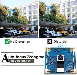 ELP 8mp USB Kamera Autofokus 4K PC Kamera modul ohne Verzerrung objektiv für Computer und Raspberry Pi ELP-USB8MP04AF-V72