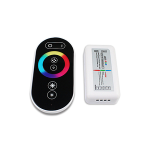 Touch Rgb Controller 24V 12Vdc 18A guscio in plastica 433Mhz Rf 6 tasti Touch telecomando 5050 Rgb Led Strip Controller - Product Image 1