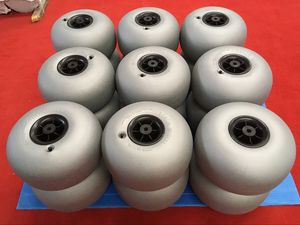320mm rond en forme de Graisse Pneu Basse Pression non roulement pneumatique Chariot De Plage De Sable de roue de ballon - Product Image 6