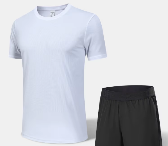 White T-shirt Shorts
