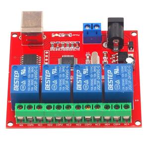 5V 12V 24V USB relè interruttore di controllo 4 canali programmabile Computer PC Controller intelligente - Product Image 3