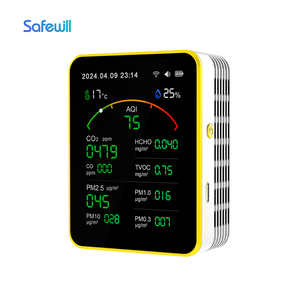 Safewill Wifi tuya Detector AQI PM2.5 PM10 PM1 pm0.3 CO2 hcho TVOC co CO2 nhiệt độ độ ẩm 15 trong 1 thông minh chất lượng không khí màn hình - Product Image 4