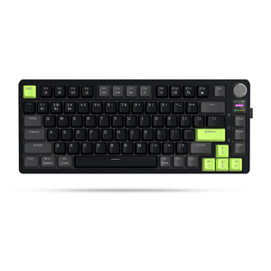 Teclado mecánico recargable con perilla de volumen de pantalla TFT Teclado mecánico conectado de tres modos de intercambio en caliente RGB - Product Image 2