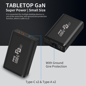 2A2C 200W 245W 4 Ports <strong>Multi</strong> Port GaN Tech PD USB C Charger Laptop <strong>AC</strong> Power <strong>Adapter</strong> with 140W PD Single Port <strong>Output</strong> for Laptops - Product Image 5