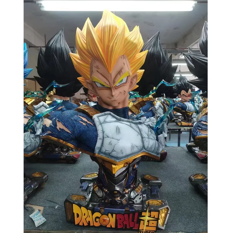 Groothandel Vegeta Buste Model 3d Print 7 Dragon Ball Anime Hars Goku Standbeeld Dragon Ball Z Figuur Huisdecoratie