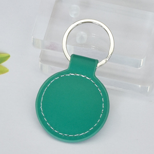 Bán buôn tùy chỉnh trống PU da xe Keychain cá nhân logo kim loại da Keychain - Product Image 4