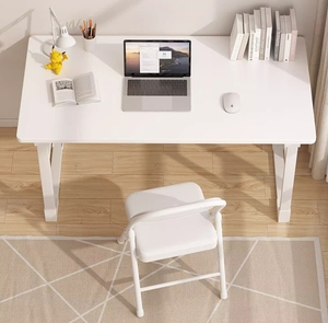 Escritorio de madera para el hogar, escritorio de trabajo de aprendizaje de estudio de instalación gratuita, mesa plegable - Product Image 2