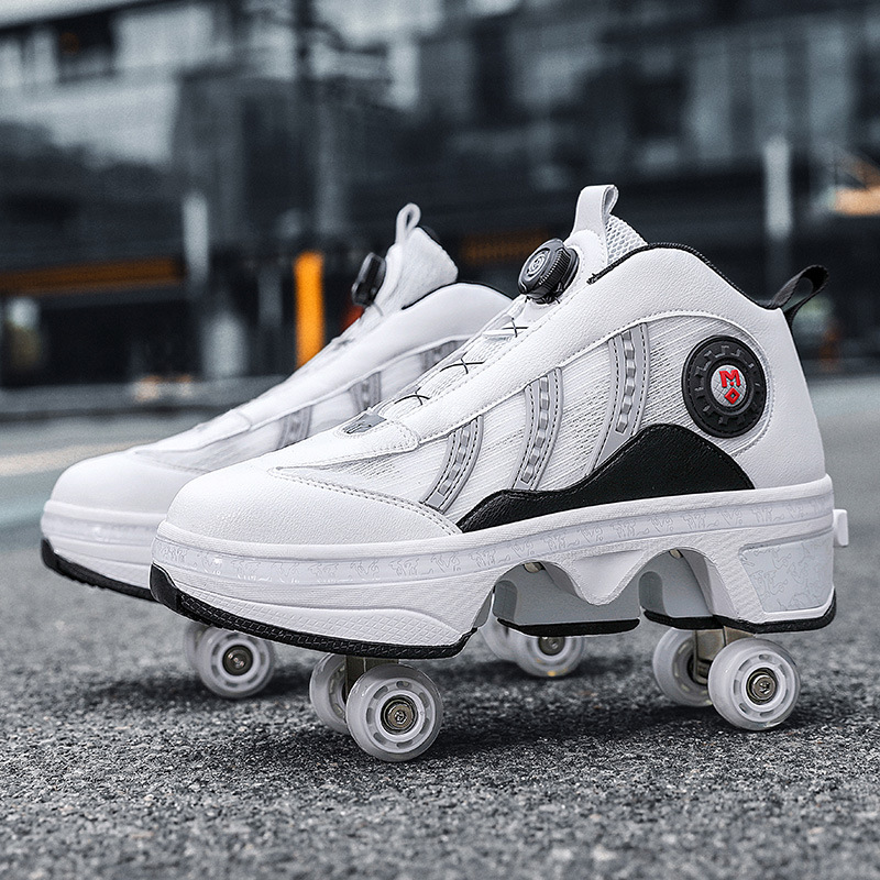 139 White Four-Wheel One-Click Retraction