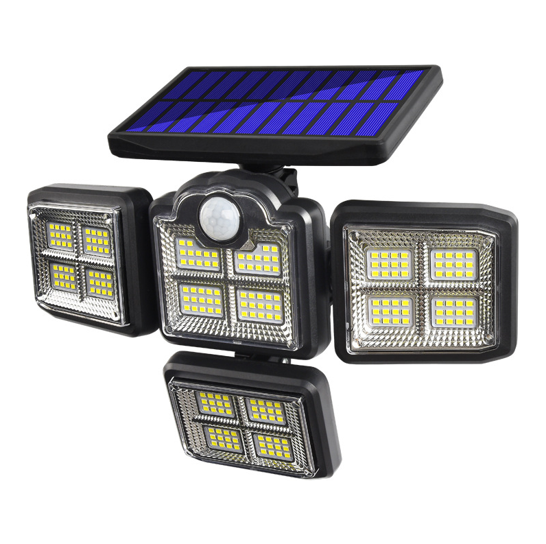 Black Outdoor Solar Wall Lamp