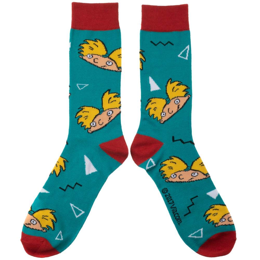 OEM 90s Cartoon customized cotton Blue and Red Retro MENS Crew Socks