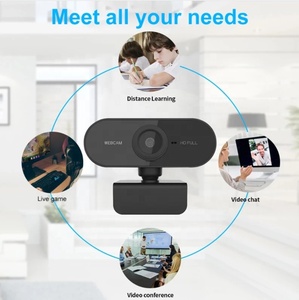 Full HD 1080P Webcam Computer PC Web kamera mit drehbaren Mikrofon kameras für Live-Übertragung von Video anrufen Konferenz arbeit - Product Image 6