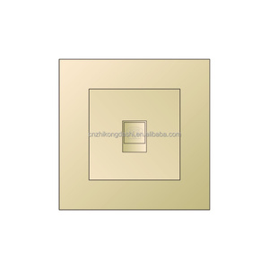 Fabrik heiße Verkäufe 86 Typ Gold Netzwerk Steckdose Daten steckdose RJ45 grau Computer Telefon Porzellan Wand steckdose - Product Image 1