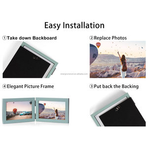 Çevre dostu dikey ve yatay sıkıntılı çiftlik ahşap tahıl çam masa fotoğraf ahşap çerçeve 4X6 fotoğraf çerçevesi - Product Image 6
