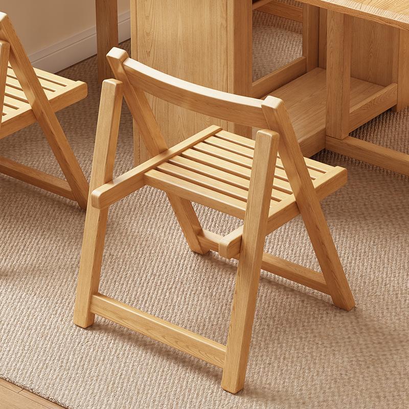 108 Folding Chair, Natural Wood Color