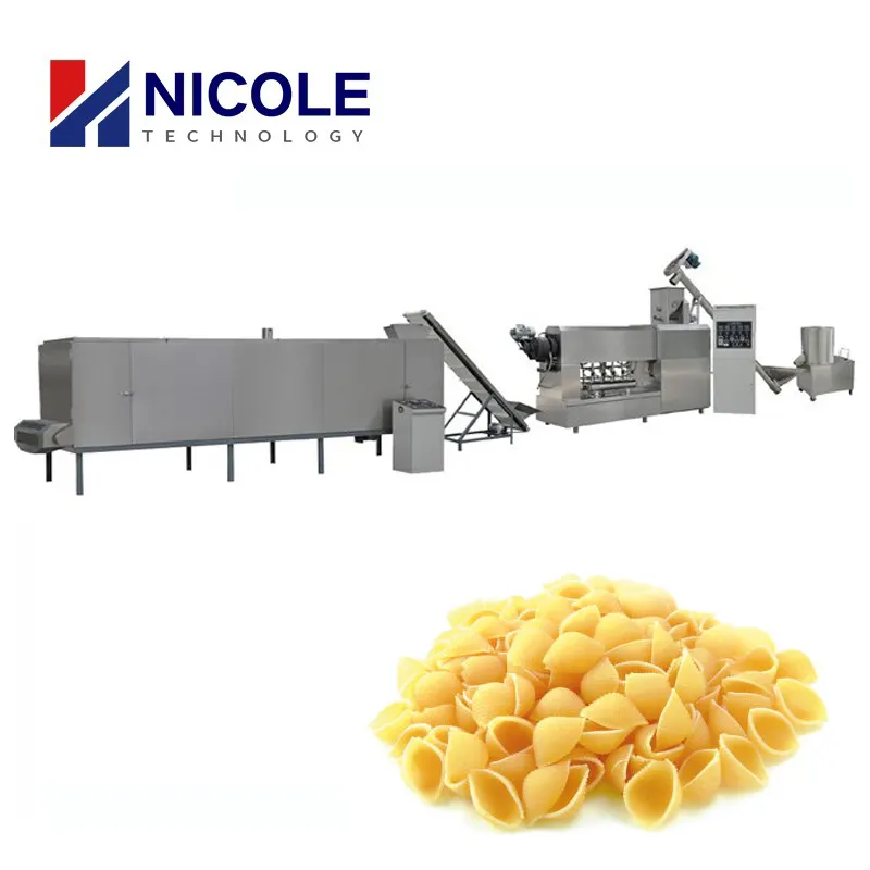 बहुक्रियाशील औद्योगिक लघु पास्ता मैकरोनी स्क्रू पैलेट रेस्तरां के लिए kg/h प्लेटों 100 क्षमता के साथ मशीन बनाते हैं