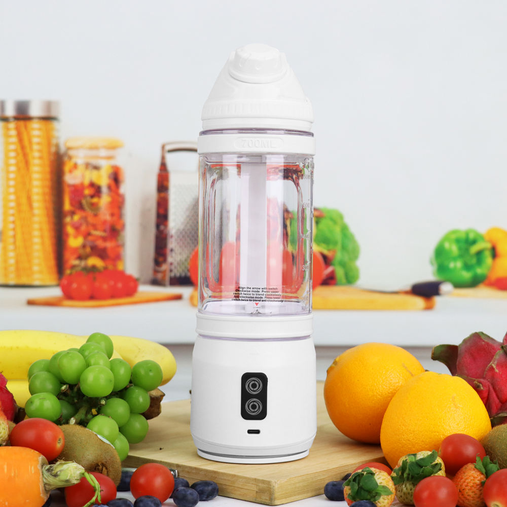 White portable blender