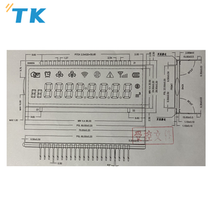 Hochwertige benutzer definierte TN 7 Segment LCD-Anzeige Wasserzähler LCD-Bildschirm - Product Image 2