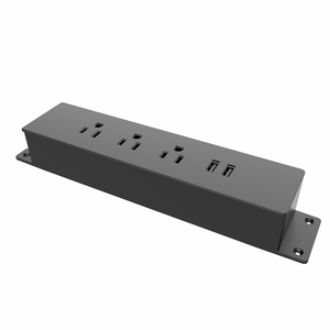 JOYE-enchufe empotrado de alta gama con 3 puertos de CA, toma de corriente de escritorio con USB