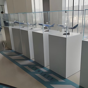 定制高端黑色现代手表珠宝展示柜玻璃木博物馆展示柜定制高端展示柜