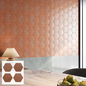 Thiết kế hiện đại hình lục giác sứ Gạch Mosaic chống trượt sàn tường dấu cho căn hộ cho các bức tường nội thất firebrick - Product Image 6