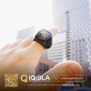 Musulm preghiera Iqibla ruotabile Iqibla-astuto Tasbih funzione anulare contro le dita uomini BT Smart Zikr anelli per Android o IOS - Product Image 4