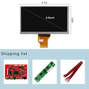 Hd-Mi tipo C 2Usb inversor Pcb placa de circuito y pequeña pantalla Lcd 6,5 pulgadas At065Tn14 50Pin Ttl 800X480 pantalla Lcd Panel - Product Image 3