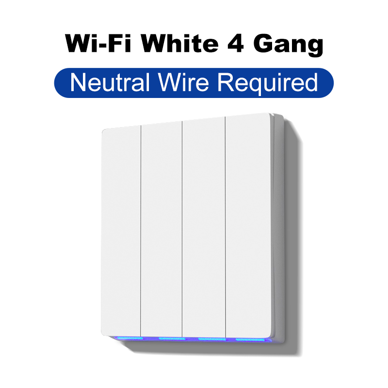White(WiFi EU-4 Gang)