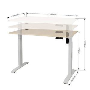 Mesa de ordenador inteligente de altura ajustable de elevación eléctrica de estilo conciso Simple 2025, escritorio de madera de pie - Product Image 3