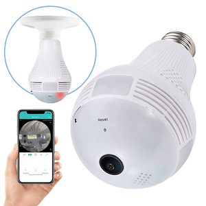 1080P 2MP HD 360 градусов панорамная IP-камера с Wi-Fi лампочка кулачковая лампа охранная сетевая камера для помещений светодиодный Глобус переменного тока - Product Image 1