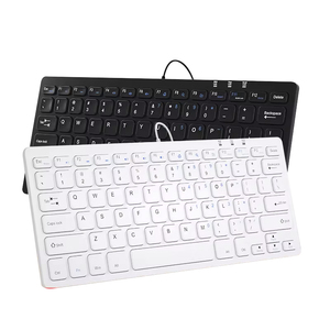 Teclado con cable USB, Mini portátil externo, ordenador de escritorio, teclas silenciosas, Usb suave, teclado con cable para escribir en la oficina - Product Image 1