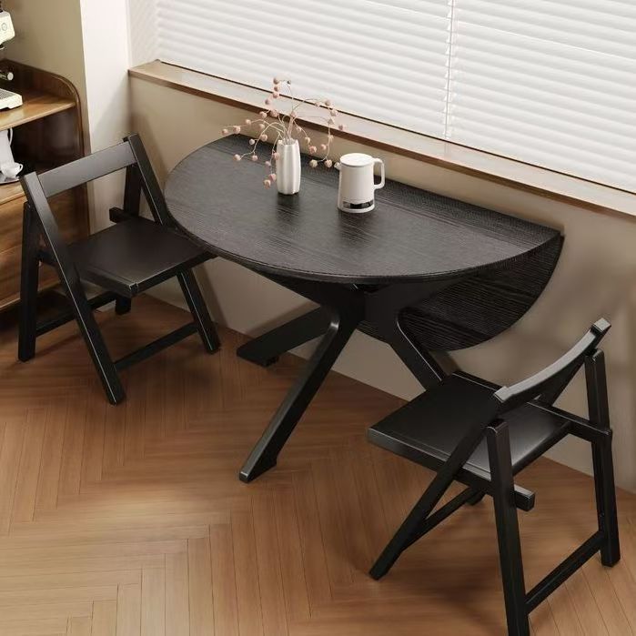 Black dining table