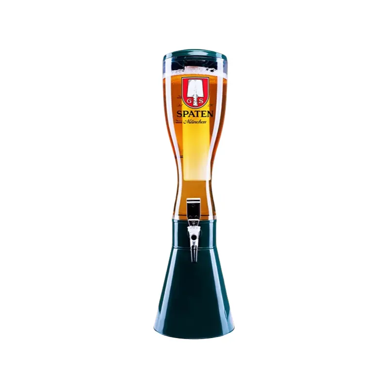 Torre de cerveza de 3L con material ligero ABS como