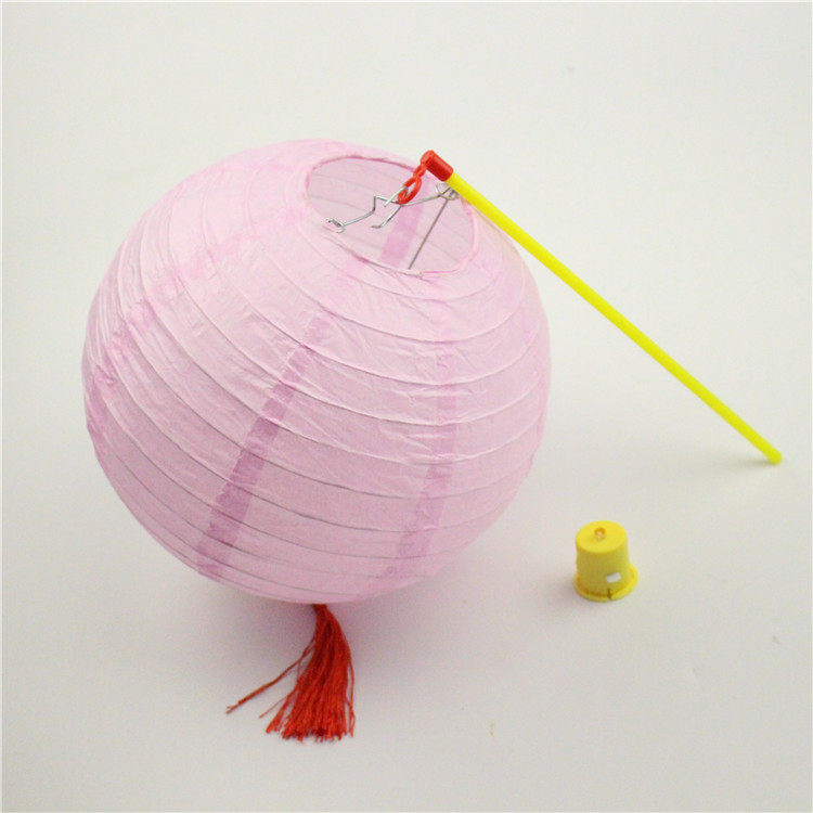 Lanterne 8 pouces rose