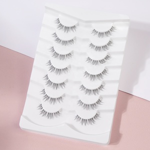 MAGEFY ince görünmez bant ön kesim segmenti kirpik uzantıları özel etiket diy bölümlenmiş küme lashes şeritler - Product Image 2