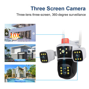 Açık 8K 16MP 10X Zoom WiFi IP kamera gece görüş 6K dört Lens üç ekranlar otomatik insan izleme CCTV Video gözetim - Product Image 3