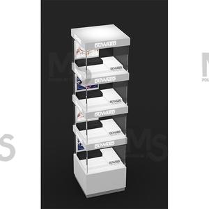 豪华发光二极管木制手表展示柜和现代金属香水展示架，适合商店珠宝商场使用 - Product Image 6