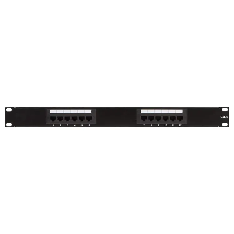 Fabrika fiyat Cat6 24 Port Patch Panel Rj45 Port Patch Panel Cat5e