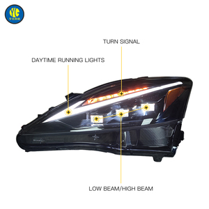 Yüksek kaliteli Lexus far 2006-2012 IS250 IS300 farlar Lexus için kafa ışık araba aksesuarları LED far yükseltme - Product Image 5