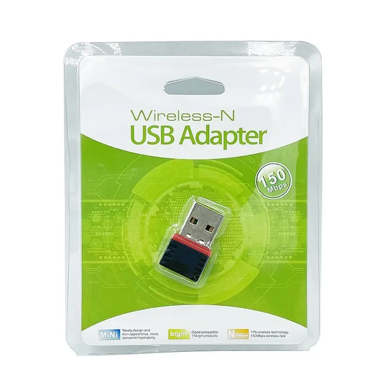 Realtek-Adaptador USB inalámbrico de 150Mbps, mini adaptador USB con wifi, RTL8188EUS