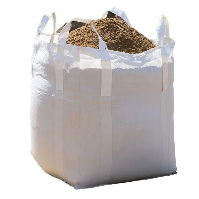 Hoge Kwaliteit Pp 1 Ton 1.5 Ton 2 Ton Jumbo Bulk Zak Voor Zand Jumbo Bag Met Ontlading Lossen Poort