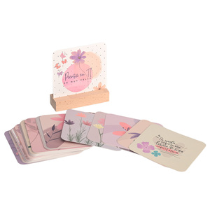 High-quality Affirmation Cards Personalization Printing Positive Daily Custom Affirmation Cards with Stand