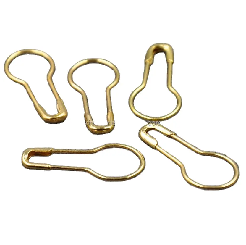 Anti-brass Nickel Color Metal Bulb Shaped Coloured Safety Pins