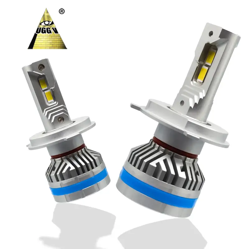 Ugt20 lâmpadas automotivas, luzes de led para carro 12v 120w 22000lm h11 h4 h7 h1 h10 9005 9006 hb3 hb4 h13 facos