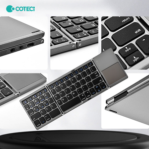 COTECi-Sistema de teclado con panel táctil inalámbrico ultrafino, soporte para tableta portátil de 3 pliegues, compatible con IOS, MAC, Android, Win-New - Product Image 4