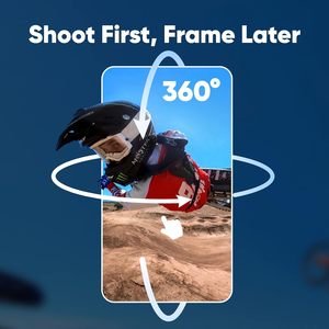 オリジナルの小型4KVlogビデオアクションカメラX2実行時間81分Insta360X3カメラ
